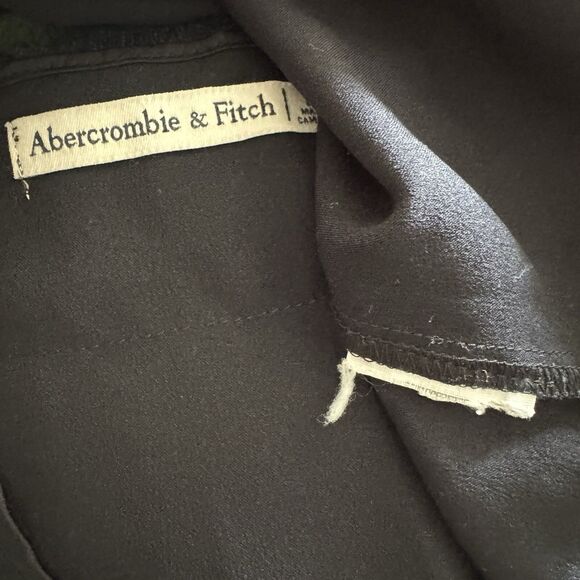 Abercrombie Fitch Womens Lace Cami Slip Top XS Black Whimsigoth Y2K Coquette - Picture 10 of 14